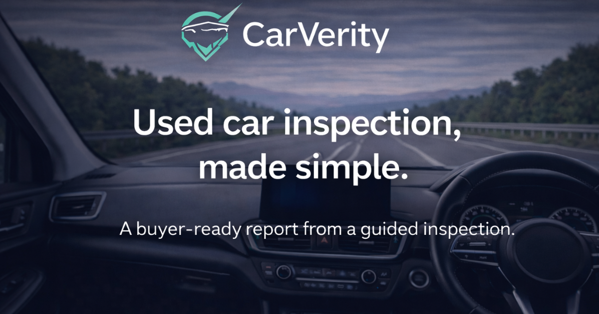 CarVerity — Used Car Inspection Checklist App Australia